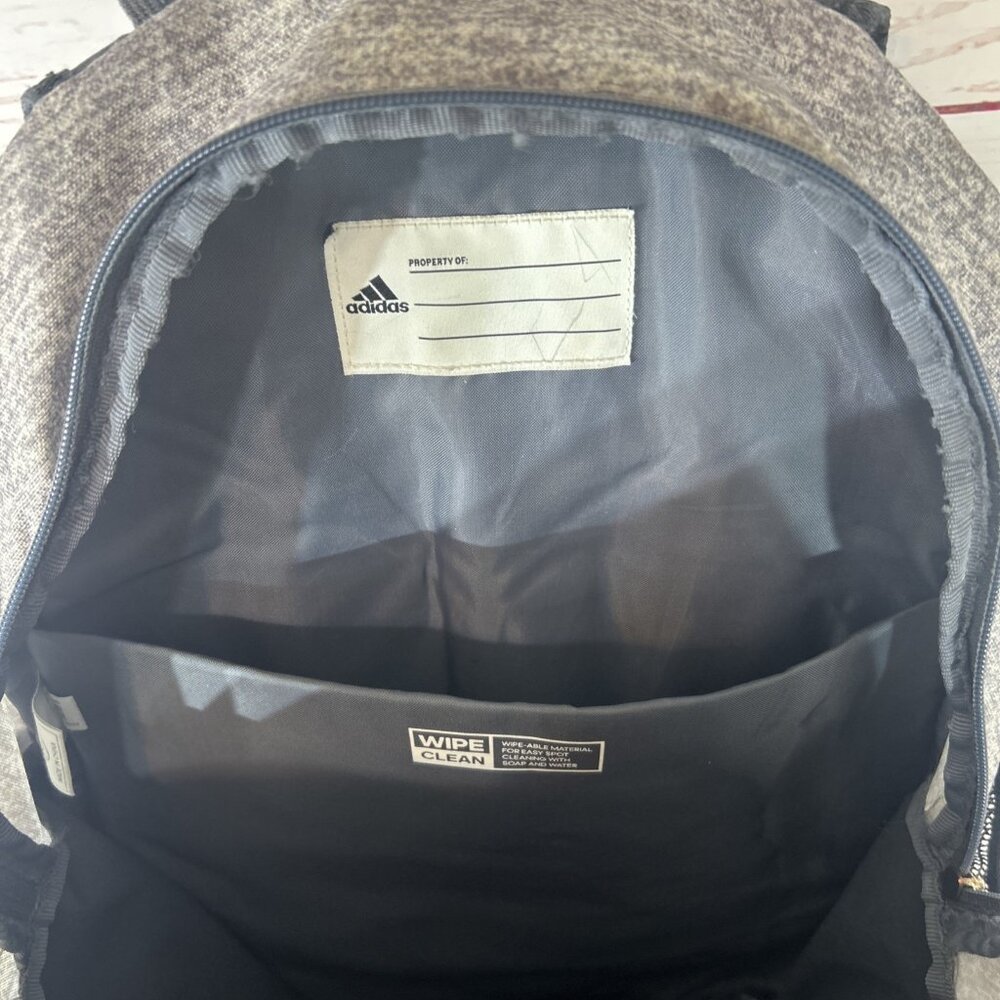 Adidas Gray Backpack Multi Pocket Padded Laptop S… - image 3